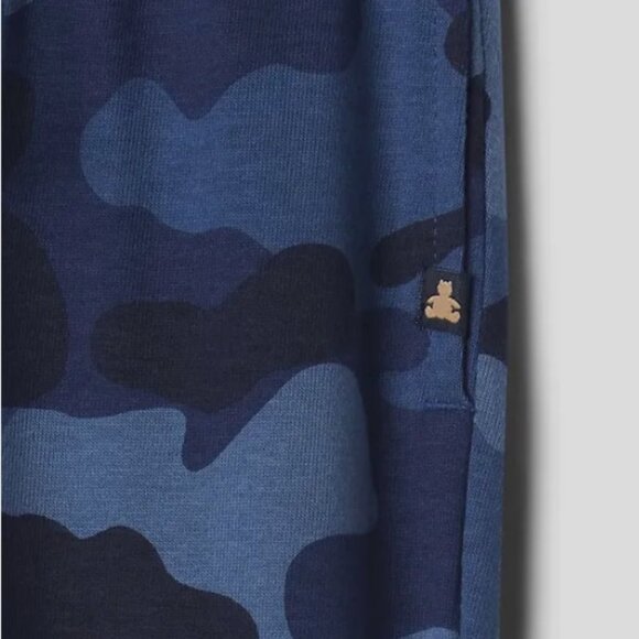 NWT GAP Pull-On Joggers Pants 100% Organic Cotton Blue Camo Toddler Boys 6T - Picture 3 of 5
